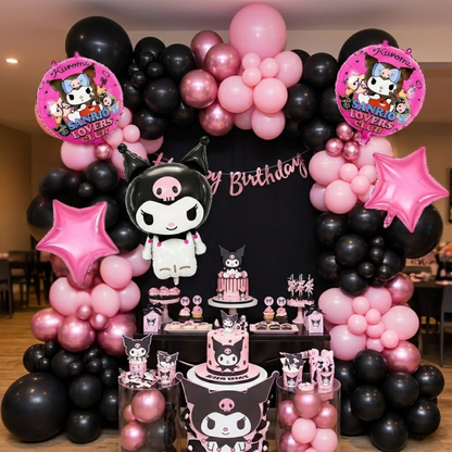 Kuromi Themed Birthday Balloon Set  - 5PC