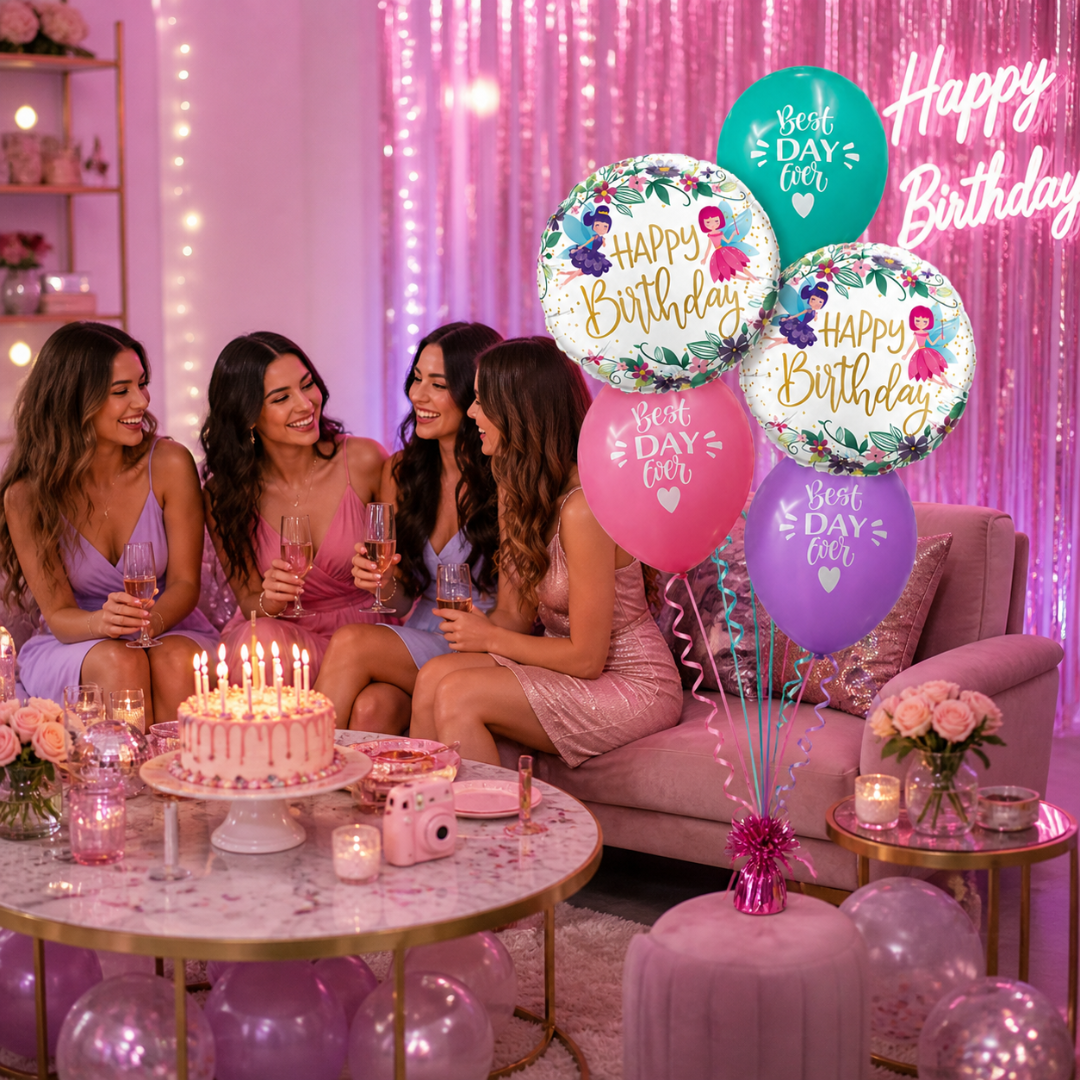 Best Day Ever Happy Birthday Balloon - 5PC