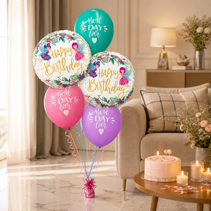 Best Day Ever Happy Birthday Balloon - 5PC