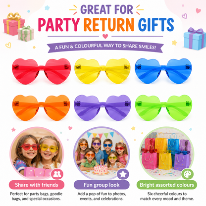 Bachelorette Party Fun Candy Heart Shades - 6PC