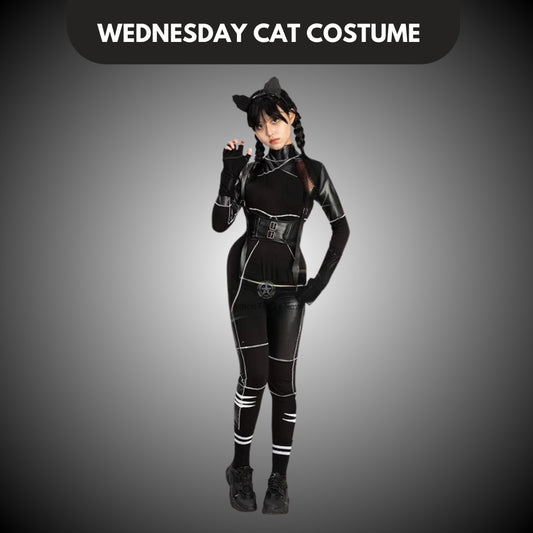 Anime Cat Jumpsuit Cosplay Costume - Size M -  Bust - 34 inches