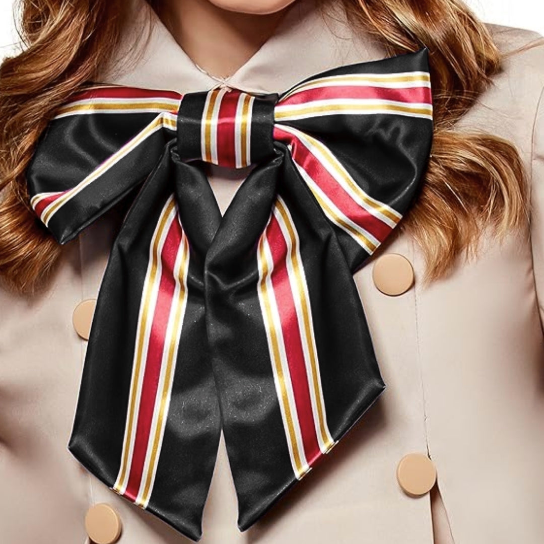 Megan Horror Movie Beige Fancy Costume w/ Grey & White Tshirt, Bow Tie and Stockings - Size M -  Age 5 to 7