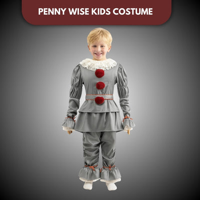 Penny Wise Kids Cosplay Costume - Size M - Age 5 to 7 Years - Wanna Party - front