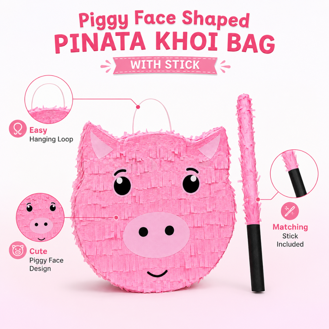 Pig Shaped Pinata - 16"