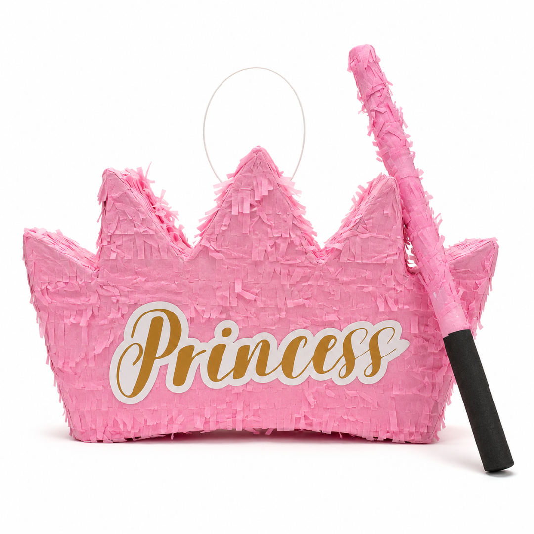 3D Princess Crown Shaped Cake Pinata
