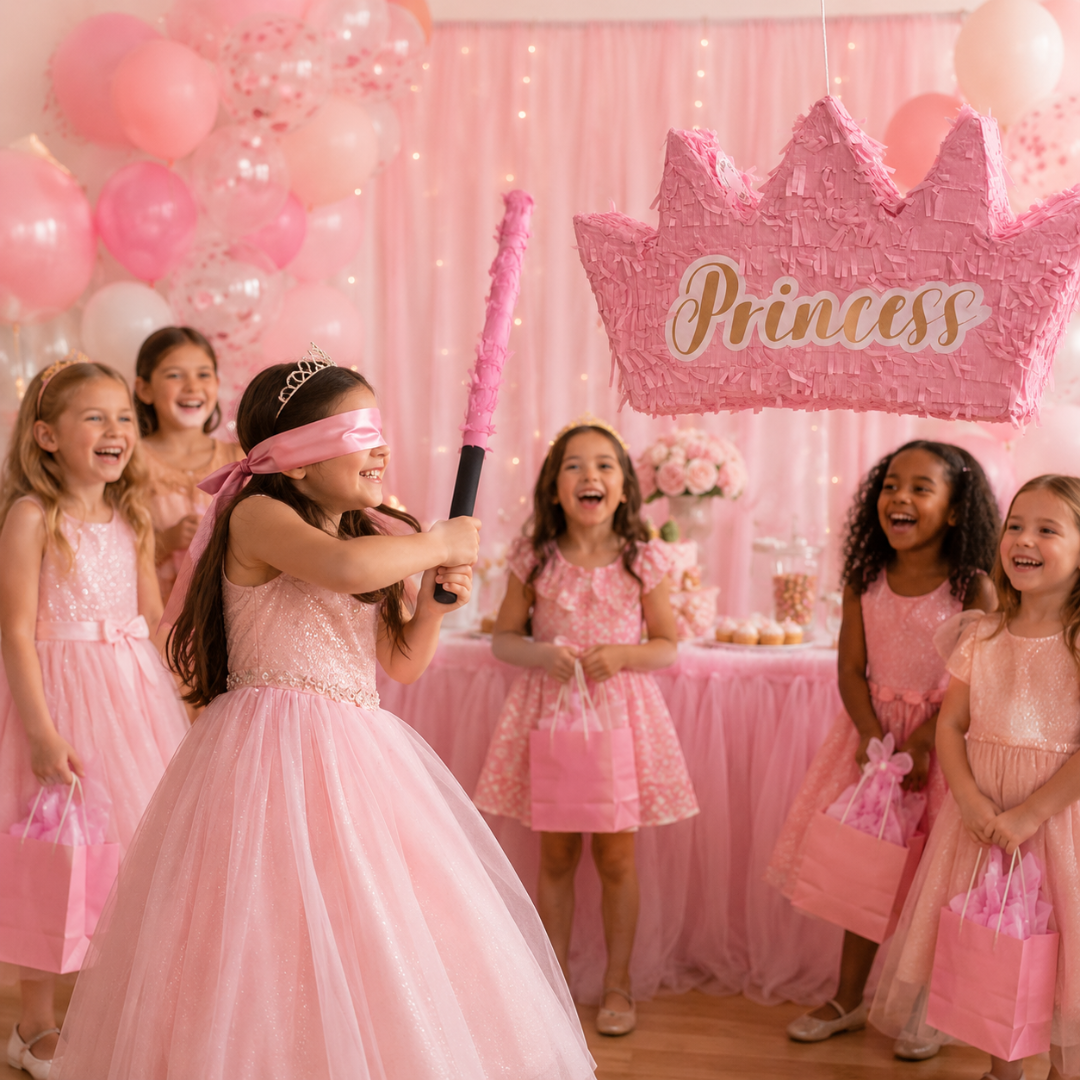 3D Princess Crown Shaped Cake Pinata