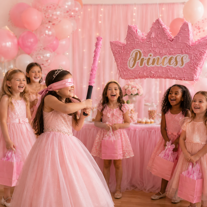 3D Princess Crown Shaped Cake Pinata