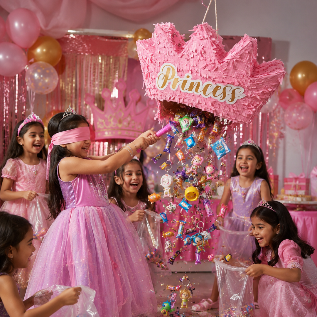 3D Princess Crown Shaped Cake Pinata