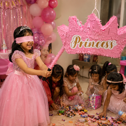 3D Princess Crown Shaped Cake Pinata