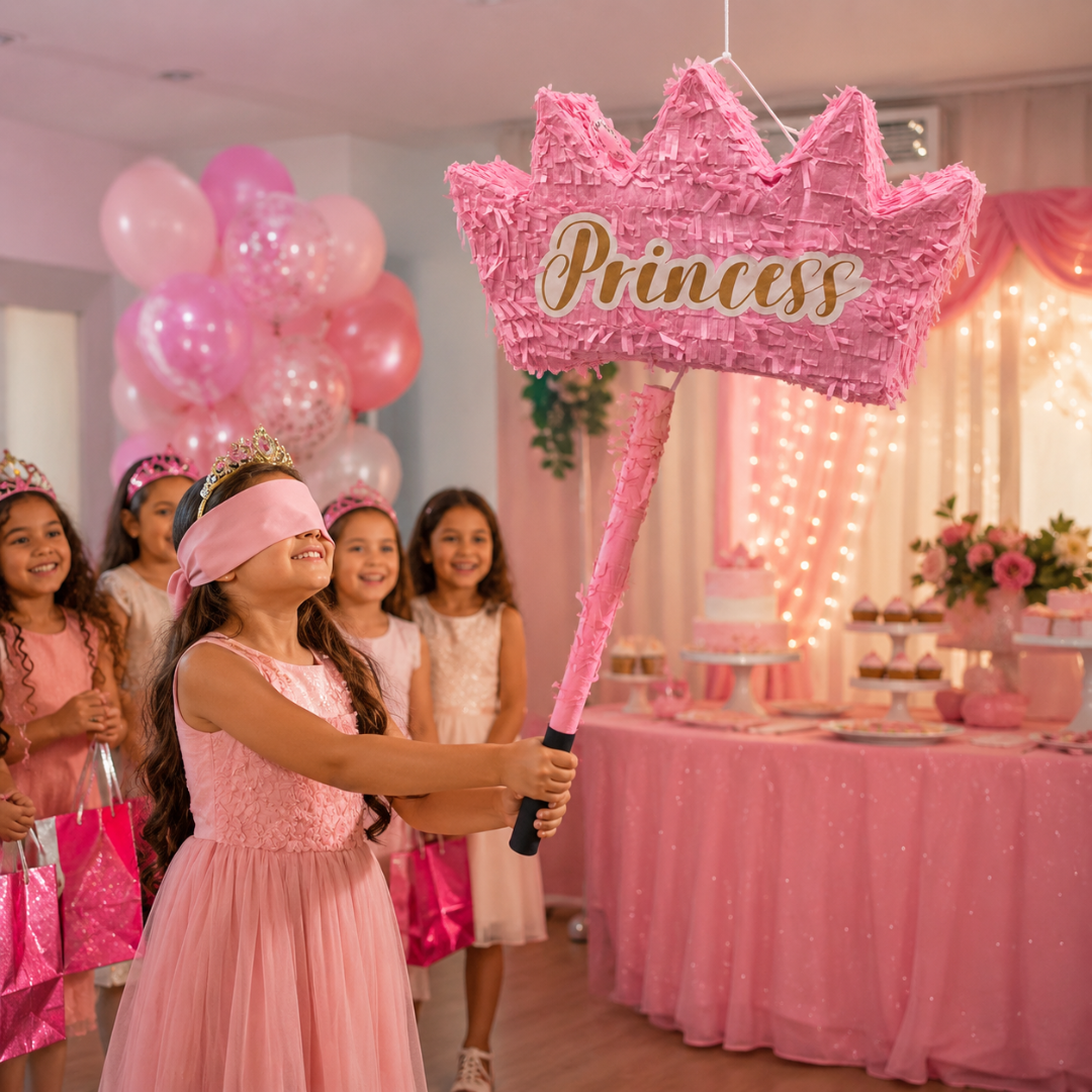 3D Princess Crown Shaped Cake Pinata