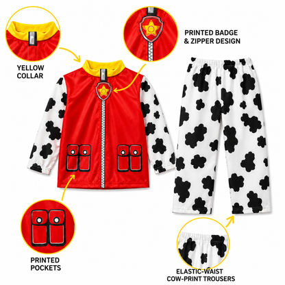 Paw Patrol Costume  Red for Kids with Bag