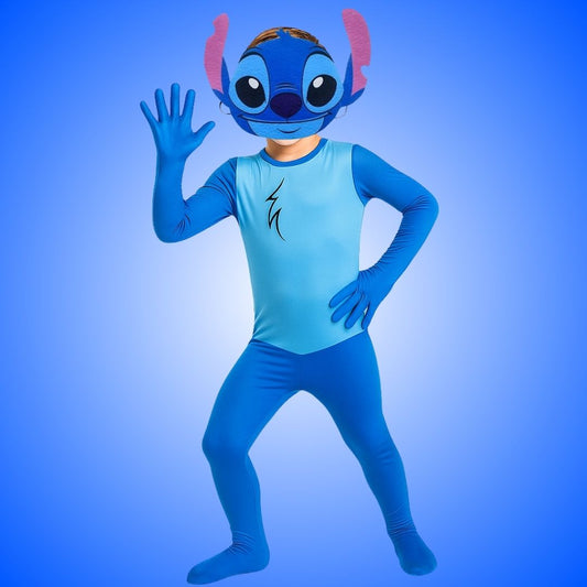 Stitch Costume with Mask - Medium - Age 5 to 7 Years