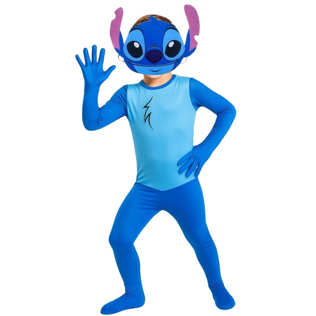 Stitch Costume with Mask - Medium - Age 5 to 7 Years