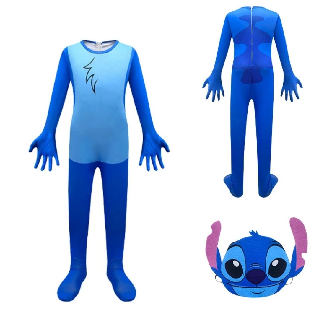 Stitch Costume with Mask - Medium - Age 5 to 7 Years