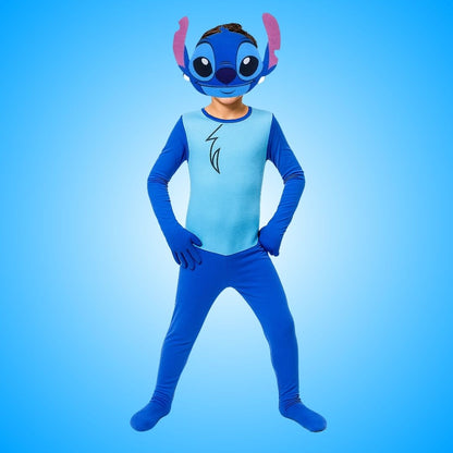 Stitch Costume with Mask - Large - Age 7 to 9 Years