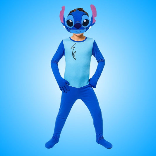 Stitch Costume with Mask - Large - Age 7 to 9 Years