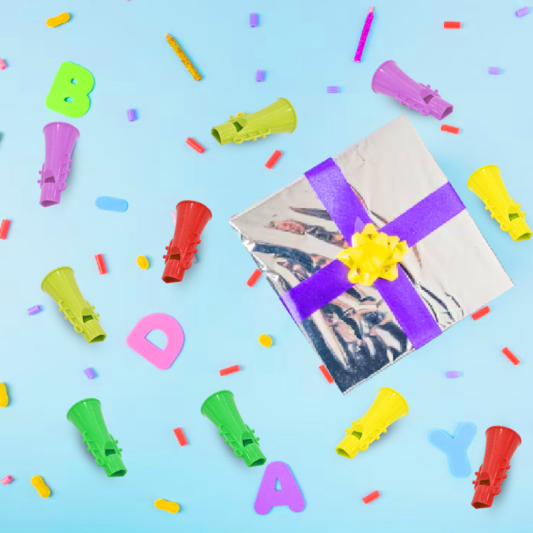 Mini Trumpet Whistles 10PC - Fun Party Favors for Kids | Wanna Party - Image 2
