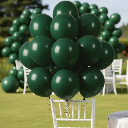 Christmas Green Latex Balloons 10 Inch – 50 PCS | Dark Green Party Balloons for Christmas, Birthday, Balloon Arch, Anniversary & Event Decorations