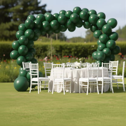 Christmas Green Latex Balloons 10 Inch – 50 PCS | Dark Green Party Balloons for Christmas, Birthday, Balloon Arch, Anniversary & Event Decorations