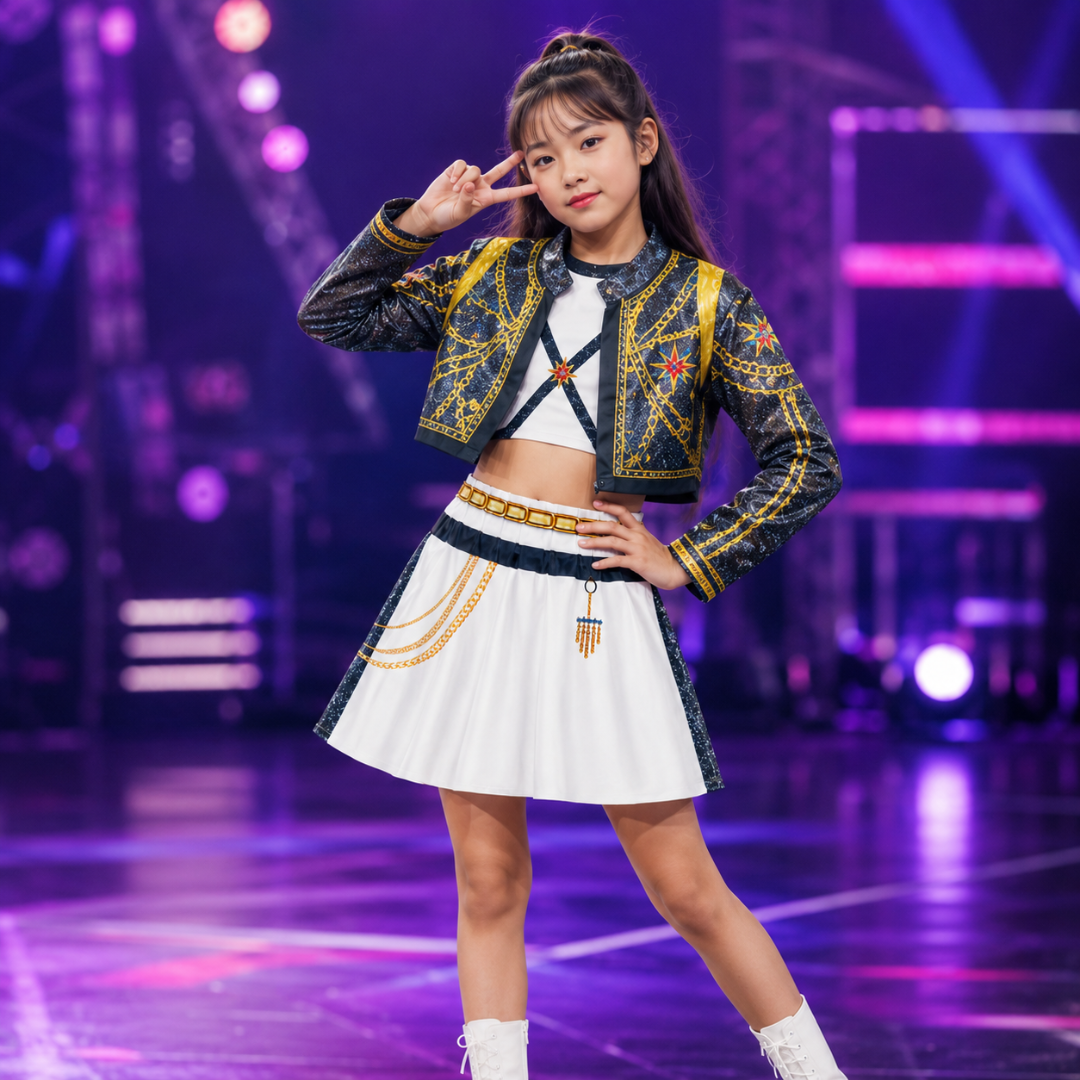 K-Pop Rumi Costume for Kids | Korean Pop Star Costume