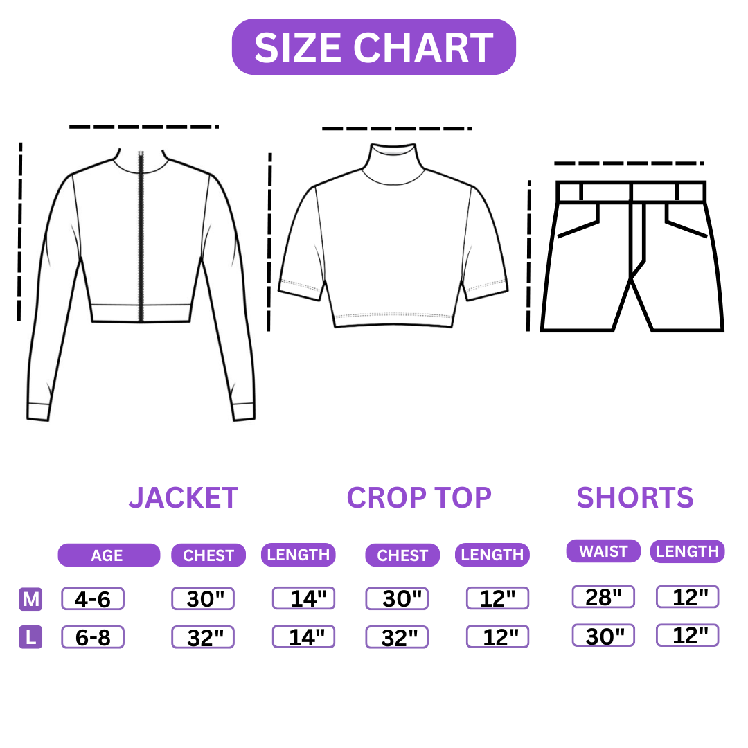 K-POP Rumi Costume  Size L - Age 7 to 9 Years