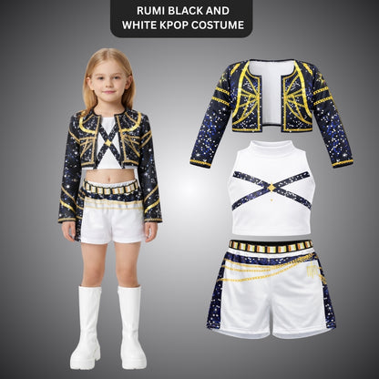 Rumi Black and White K-POP Costume - Size S