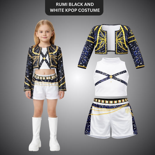 Rumi Black and White K-POP Costume - Size S