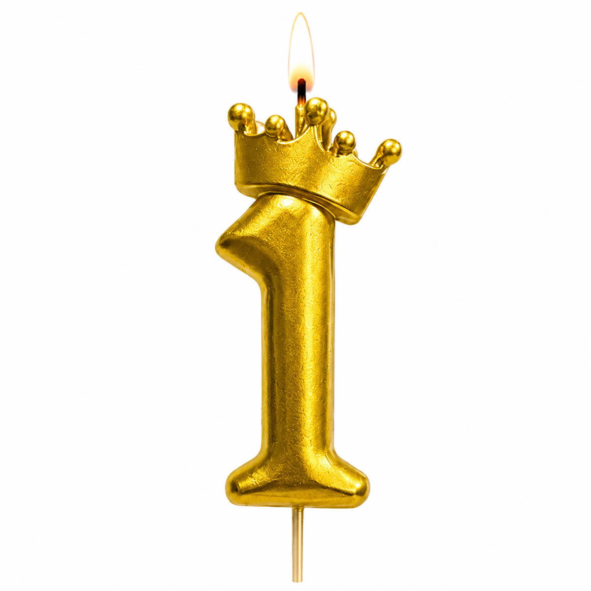 Golden Crown Numerical Candle No. 1