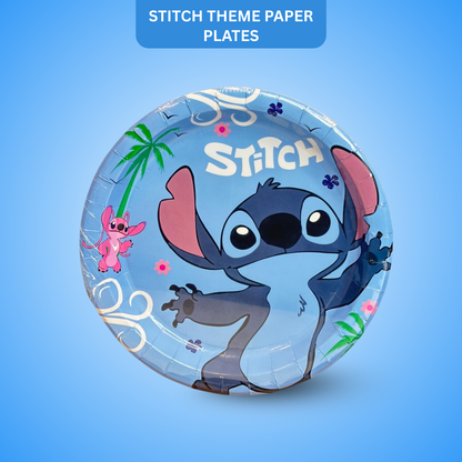 Stitch Theme Paper Plates - 8PC