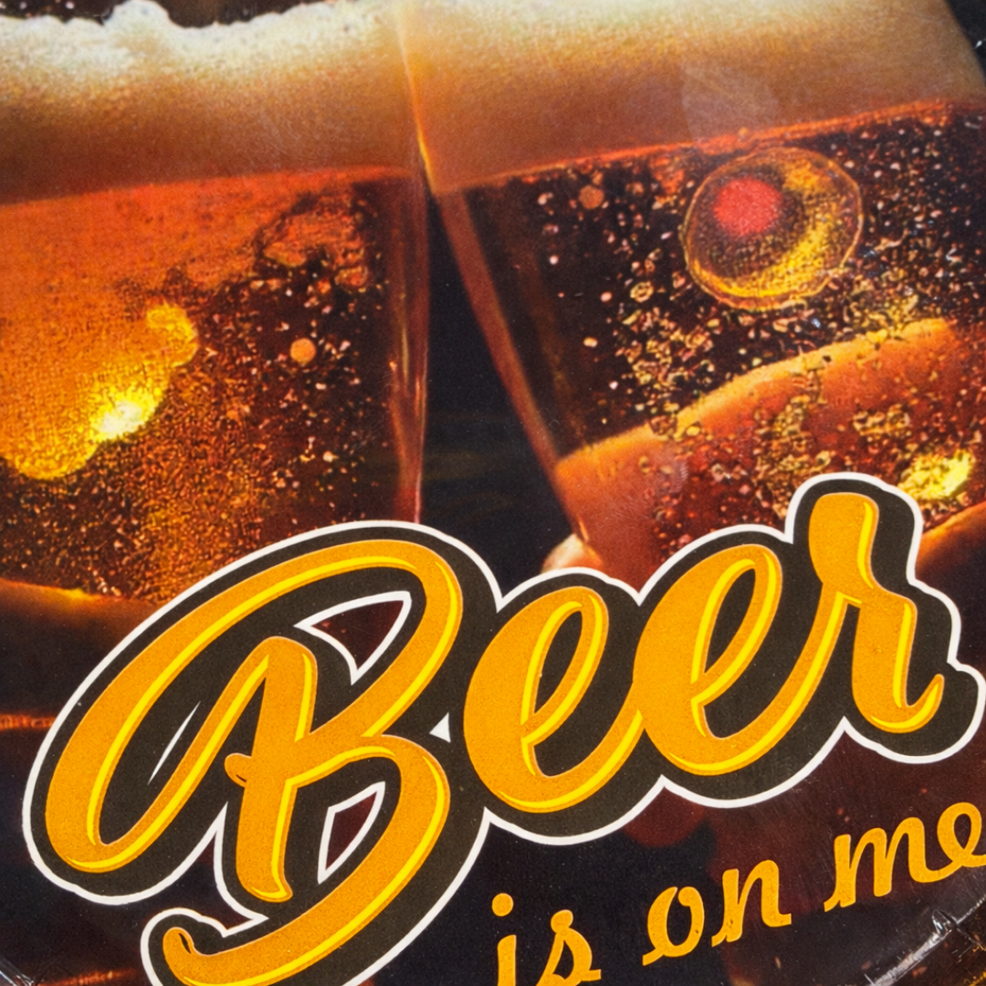 Beer is on Me Paper Plates 9 inches - 8PC