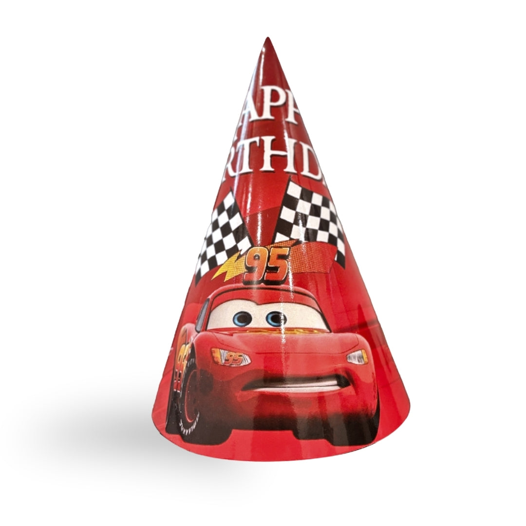 Racing Car Theme Birthday Caps - 8PC