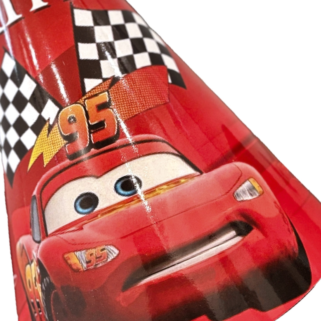 Racing Car Theme Birthday Caps - 8PC