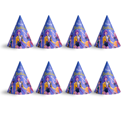 KPOP Theme Birthday Caps - 8PC