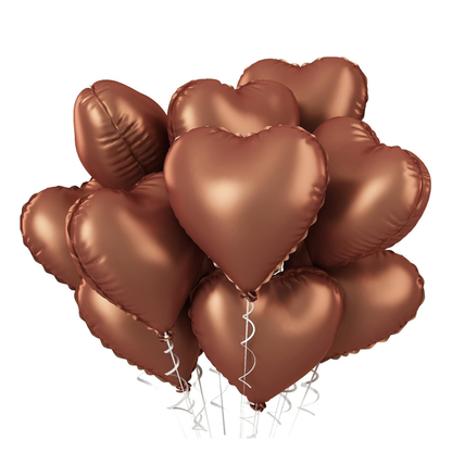 Heart Shaped Foil Balloon 1 Pc | Metallic Finish Romantic Balloon | Valentine, Anniversary & Proposal Decoration