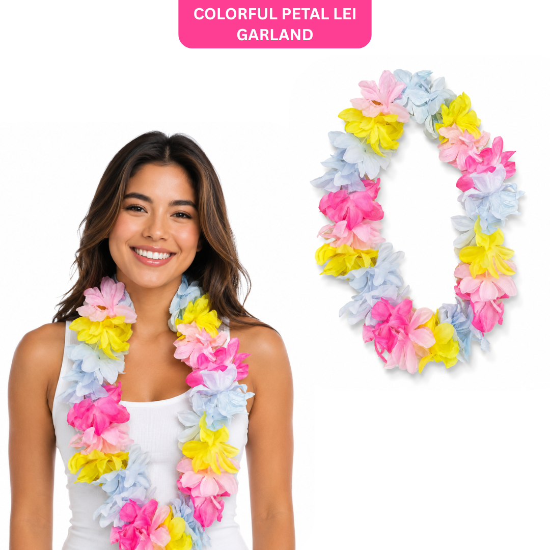 Colorful Petal Lei Garland