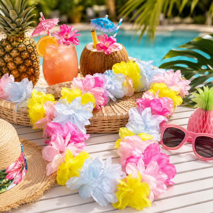 Colorful Petal Lei Garland