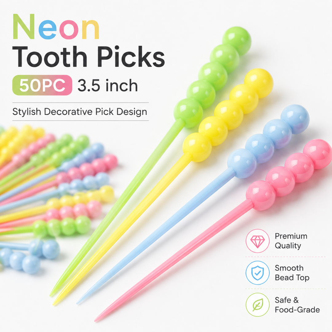 Neon Tooth Picks - 50PC