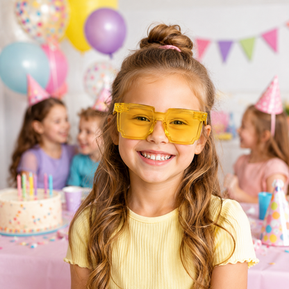 Thug Life Translucent Fun Neon Party Glasses  - 6PC