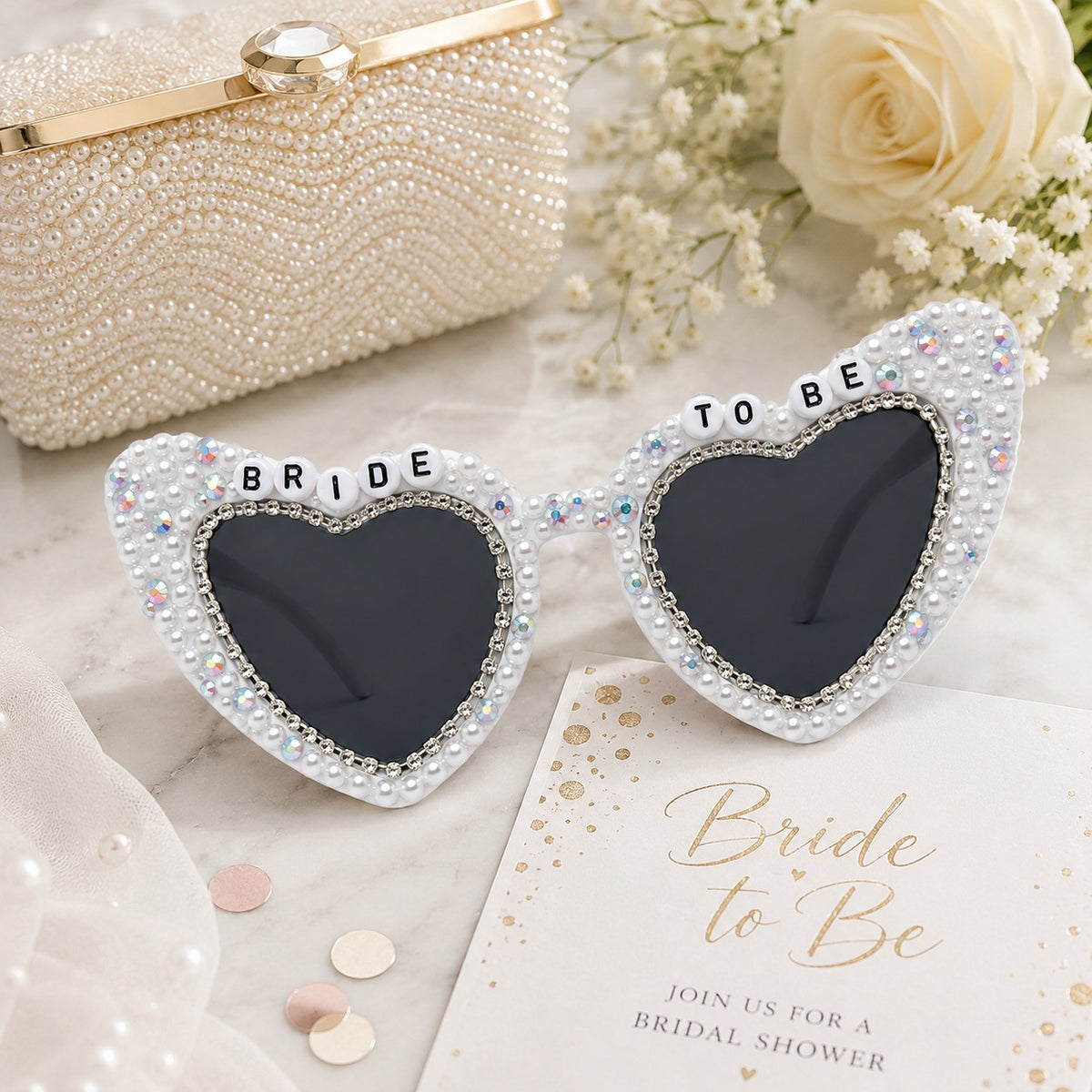 Bride To Be White Party Shades