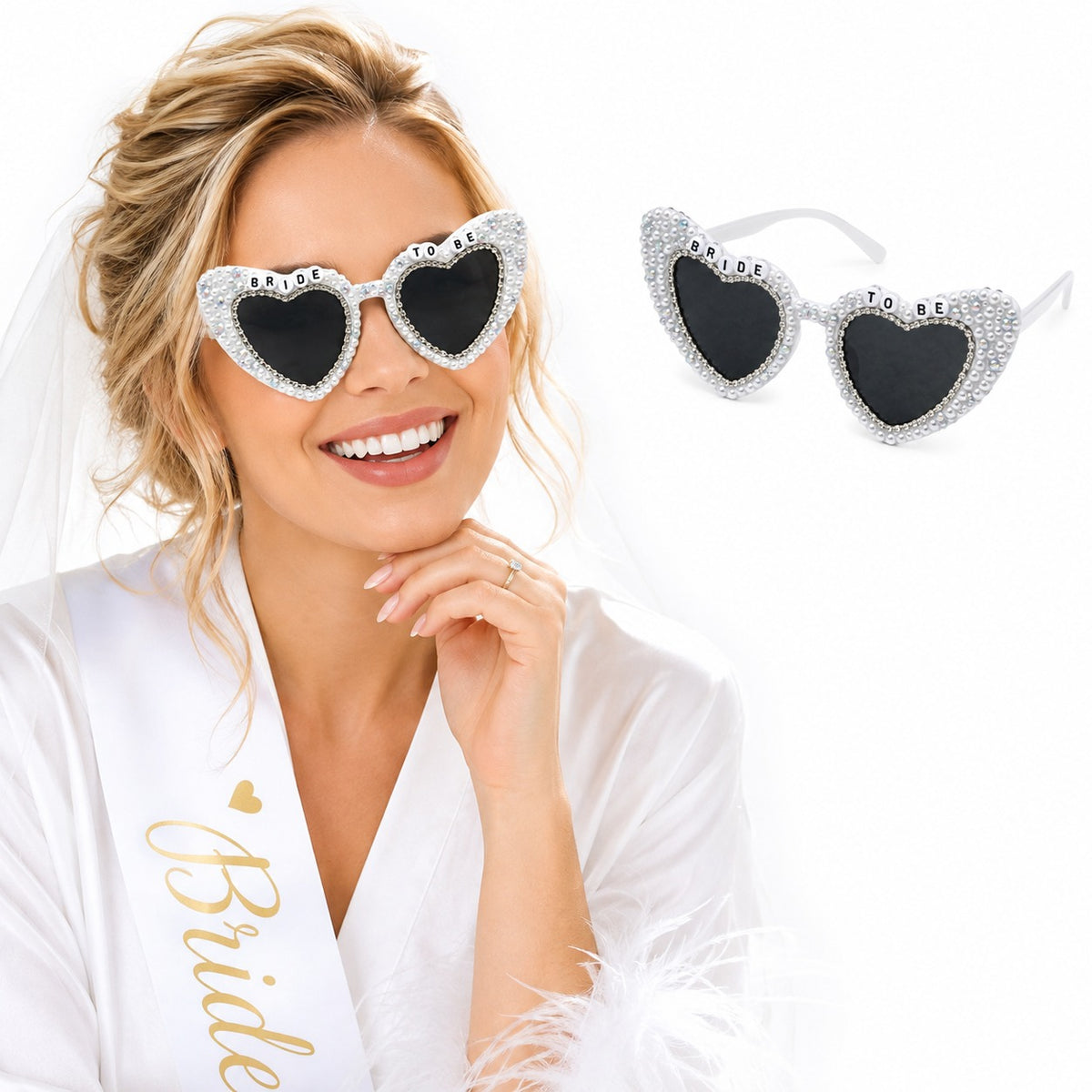Bride To Be White Party Shades