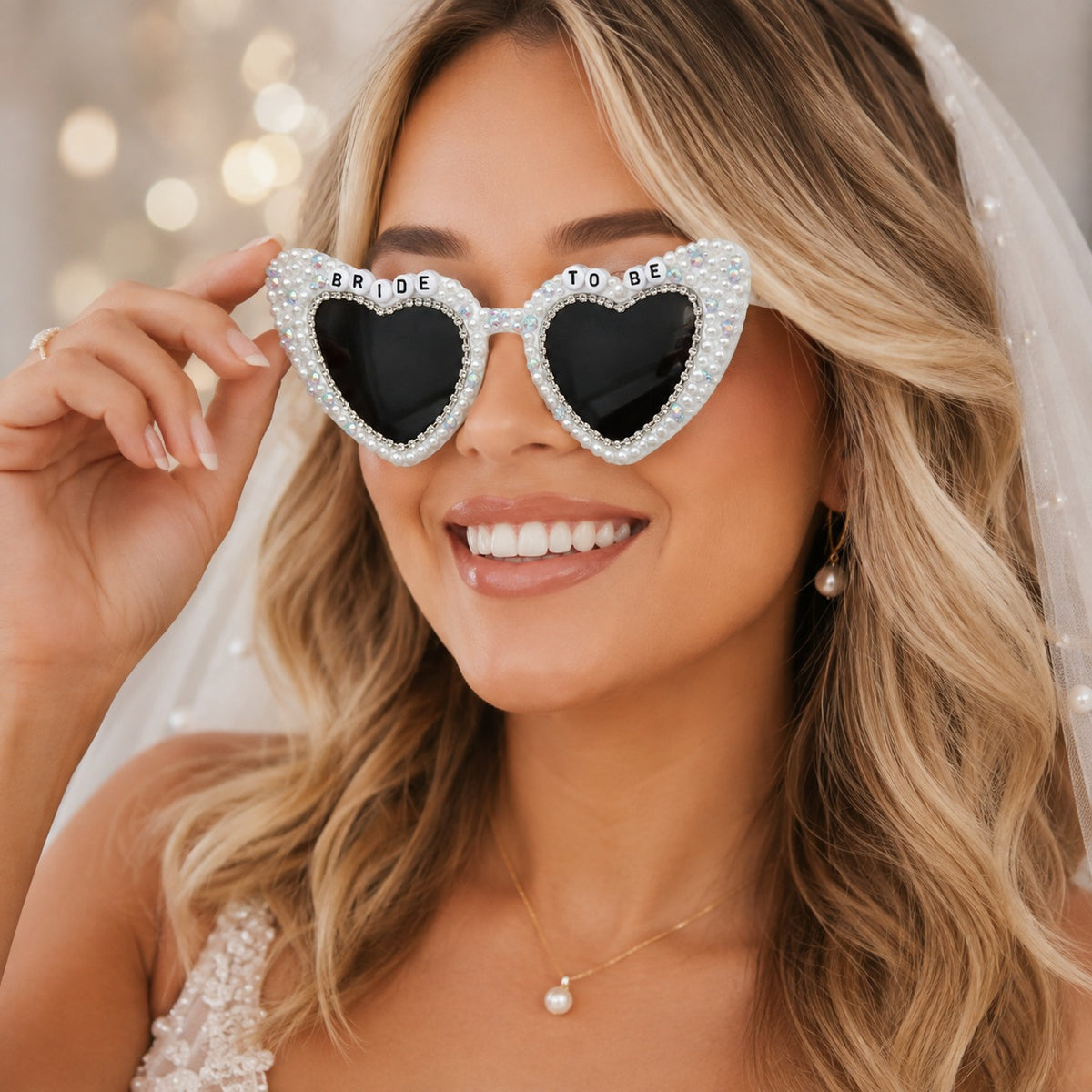 Bride To Be White Party Shades