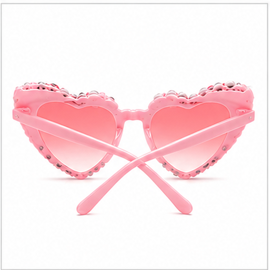 Etercycle Birthday Queen Heart Shaped Party Glasses - 1PC