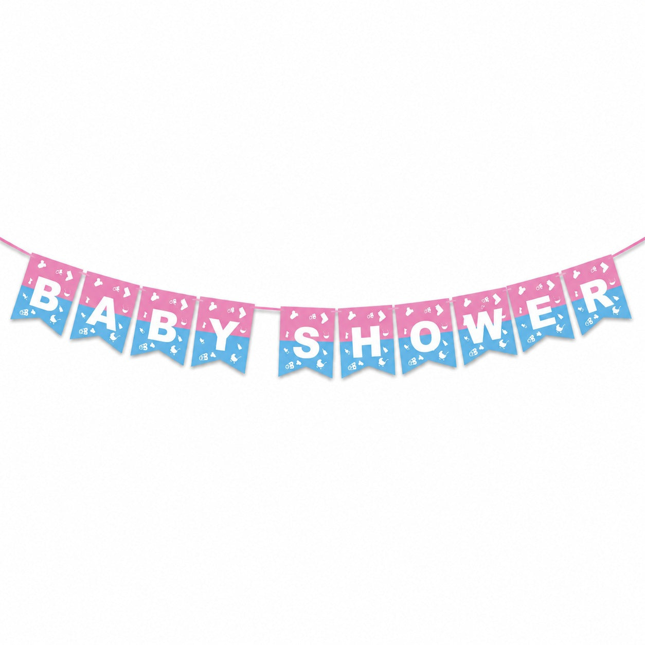 Baby Shower Banner Blue & Pink - 9FT