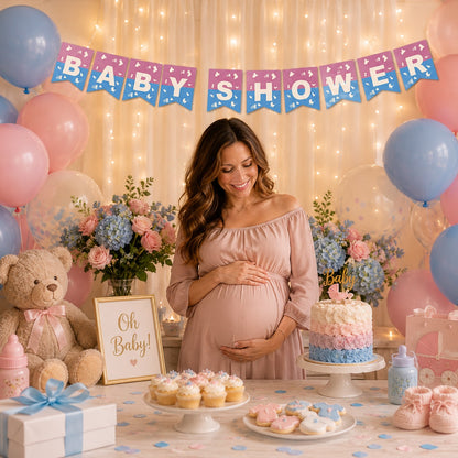 Baby Shower Banner Blue & Pink - 9FT