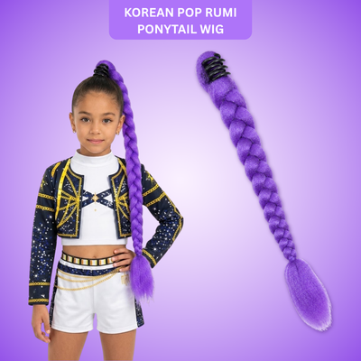 Rumi Purple Pony Tail Wig