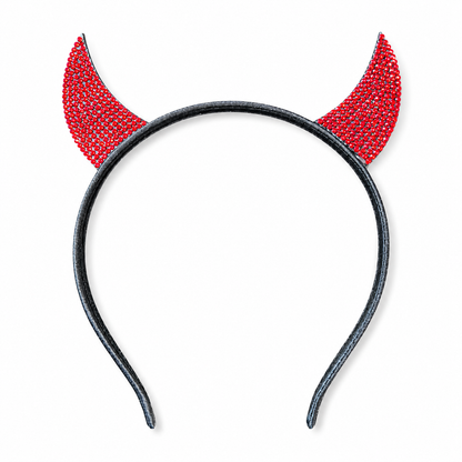 Rhine Stone Red Devil Headband