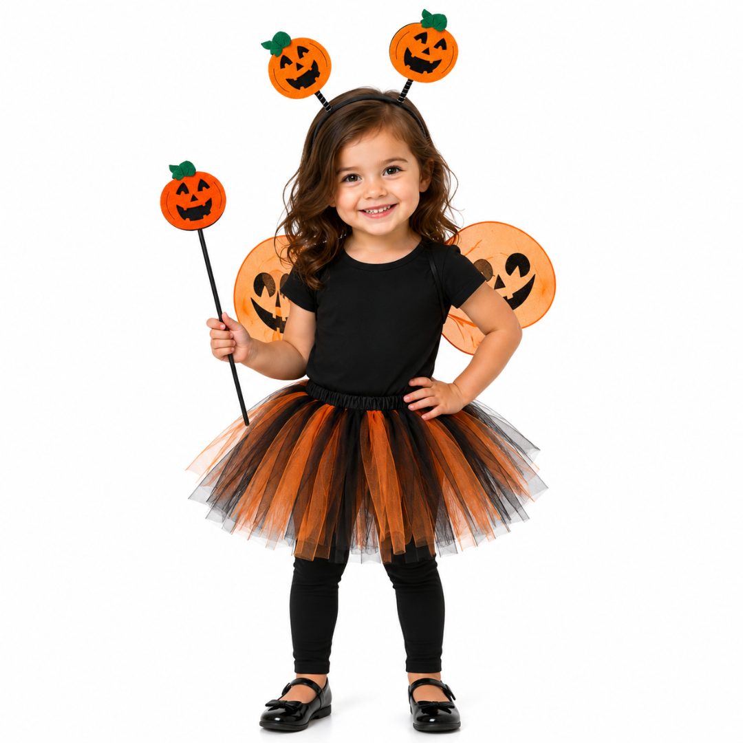 Pumpkin Tutu Dress 3PC Set