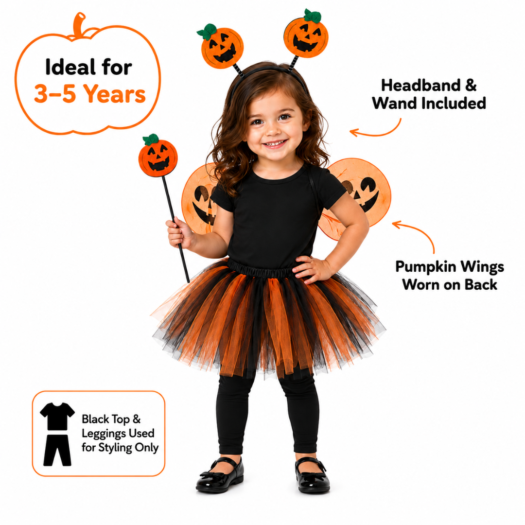 Pumpkin Tutu Dress 3PC Set