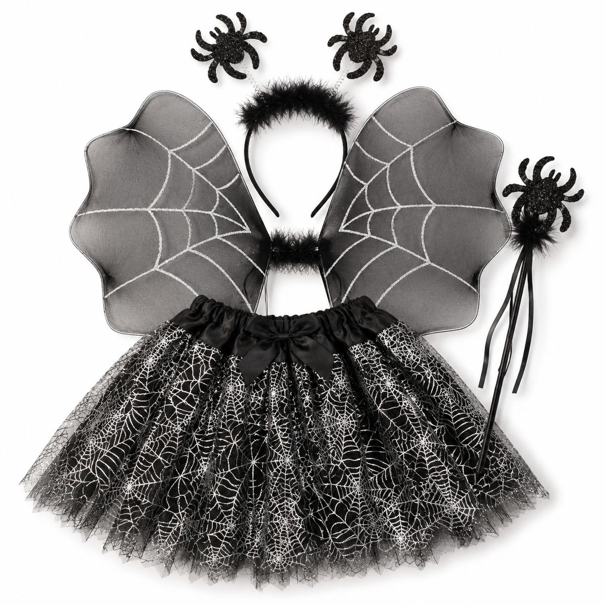 Black Spider Tutu 4PC Set