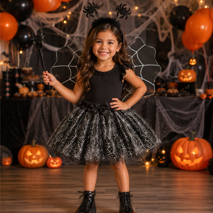 Black Spider Tutu 4PC Set